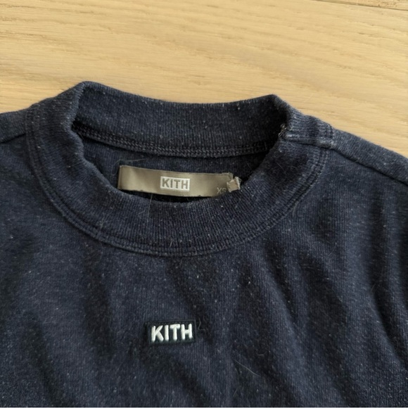 Kith Black Ribbed Cutout Short-Sleeve Crop Top - Picture 3 of 3